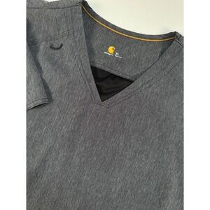 Carhartt Force Scrub Top Men's XL Modern Fit Vented Back V-Neck Gray C12106‎